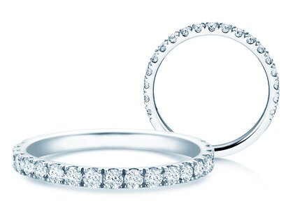 Verlobungsring Dusk in 14K Weißgold mit Diamanten 0,55ct