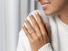 Verlobungsring Dusk in 9K Gelbgold mit Diamanten 0,96ct G/SI