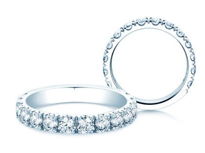 Verlobungsring Dusk in 18K Weißgold mit Labordiamanten 1,40ct E/VS