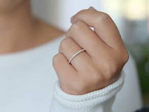 Verlobungsring Dusk in 9K Weißgold mit Diamanten 0,25ct G/SI