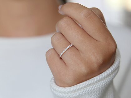 Verlobungsring Dusk in 14K Weißgold mit Diamanten 0,35ct G/SI