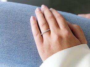 Verlobungsring Dusk in 14K Weißgold mit Labordiamanten 0,55ct E/VS