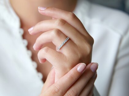 Verlobungsring Dusk in 14K Weißgold mit Diamanten 0,96ct G/SI
