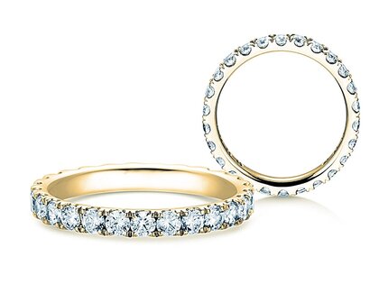 Verlobungsring Dusk in 18K Gelbgold mit Diamanten 1,17ct G/SI