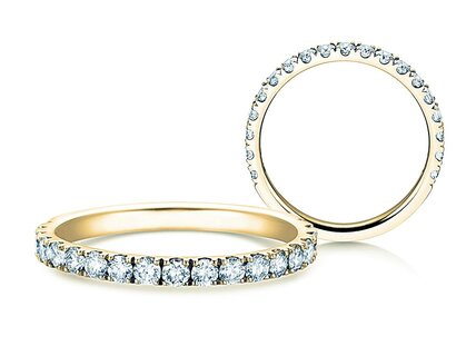 Verlobungsring Dusk in 14K Gelbgold mit Diamanten 0,55ct G/SI