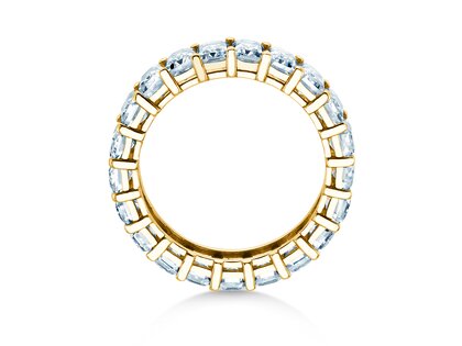 Verlobungsring Emerald Cut Eternity in 9K Gelbgold mit Labordiamanten 2,00ct E/VS