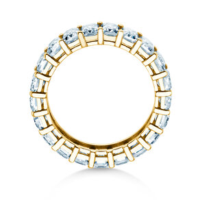 Verlobungsring Emerald Cut Eternity in 9K Gelbgold mit Labordiamanten 2,00ct E/VS