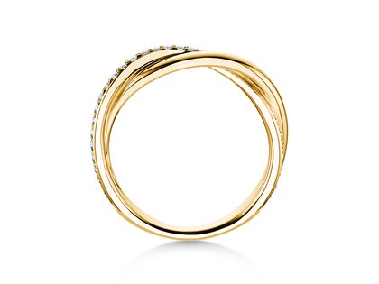 Verlobungsring Forever Us Diamonds in 18K Gelbgold mit Diamanten 0,20ct G/SI