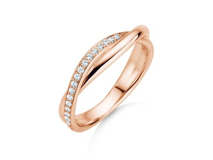 Verlobungsring Forever Us Diamonds in 18K Roségold mit Diamanten 0,20ct G/SI
