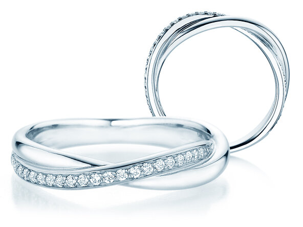 Verlobungsring Forever Us Diamonds in 14K Weißgold mit Diamanten 0,20ct G/SI
