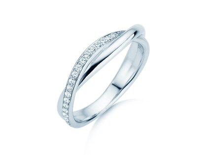 Verlobungsring Forever Us Diamonds in 14K Weißgold mit Diamanten 0,20ct G/SI