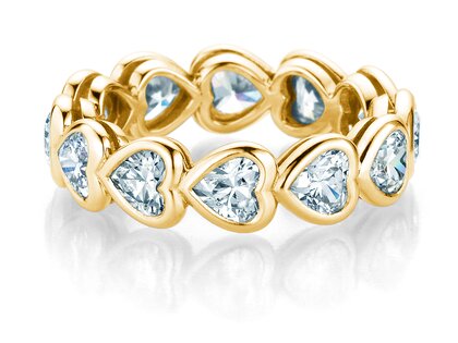 Verlobungsring Full of Hearts in 9K Gelbgold mit Labordiamanten 1,28ct E/VS