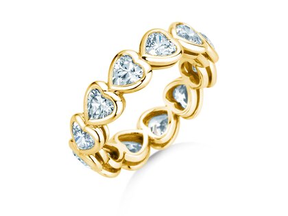 Verlobungsring Full of Hearts in 14K Gelbgold mit Diamanten 3,00ct G/SI