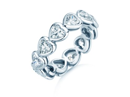 Verlobungsring Full of Hearts in 14K Weißgold mit Diamanten 3,00ct G/SI