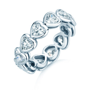 Verlobungsring Full of Hearts in 14K Weißgold mit Diamanten 3,00ct G/SI