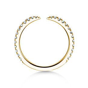 Verlobungsring Peak in 14K Gelbgold mit Diamanten 0,36ct G/SI