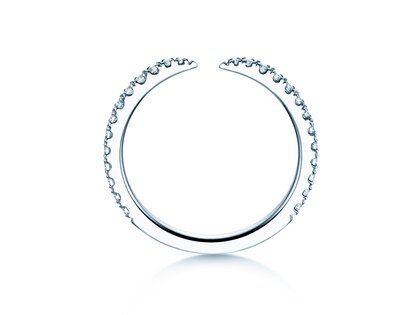 Verlobungsring Peak in 14K Weißgold mit Diamanten 0,36ct G/SI