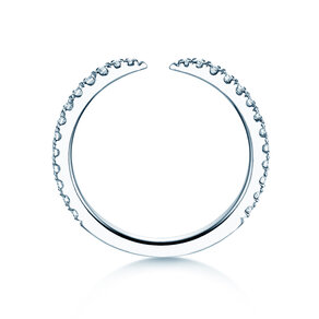 Verlobungsring Peak in 14K Weißgold mit Diamanten 0,36ct G/SI