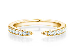 Verlobungsring Peak in 14K Gelbgold mit Diamanten 0,44ct G/SI