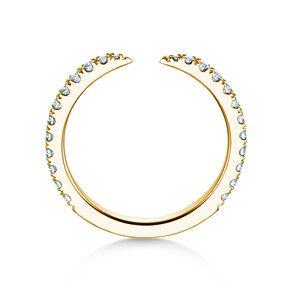 Verlobungsring Peak in 14K Gelbgold mit Diamanten 0,44ct G/SI