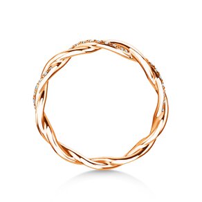 Verlobungsring Sparkling Curve in 14K Roségold