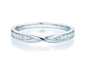 Verlobungsring Spin Diamonds in 14K Weißgold mit Diamanten 0,21ct G/SI