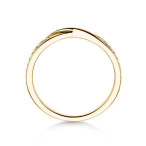 Verlobungsring Spin Diamonds in 14K Gelbgold mit Diamanten 0,21ct G/SI