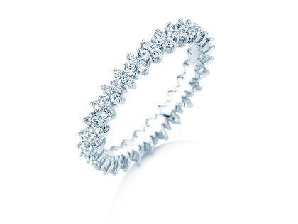 Verlobungsring Stardust  in 14K Weißgold mit Diamanten 0,78ct G/SI
