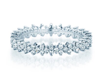 Verlobungsring Stardust  in 14K Weißgold mit Diamanten 0,78ct G/SI