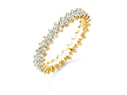 Verlobungsring Stardust  in 14K Gelbgold mit Diamanten 0,78ct G/SI