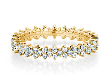 Verlobungsring Stardust  in 14K Gelbgold mit Diamanten 0,78ct G/SI