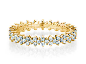Verlobungsring Stardust  in 14K Gelbgold mit Diamanten 0,78ct G/SI