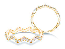 Verlobungsring Tide in 9K Gelbgold mit Diamanten 0,29ct G/SI