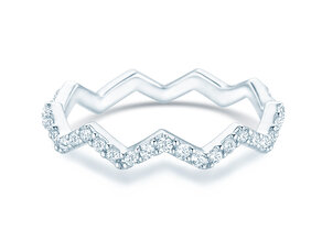 Verlobungsring Tide in 9K Weißgold mit Diamanten 0,29ct G/SI