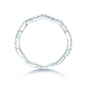 Verlobungsring Tide in 9K Weißgold mit Diamanten 0,29ct G/SI