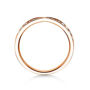 Verlobungsring V-Eternity in 18K Roségold mit Diamanten 0,30ct G/SI