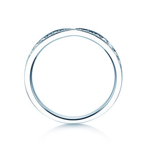 Verlobungsring V-Eternity in 14K Weißgold mit Diamanten 0,30ct G/SI