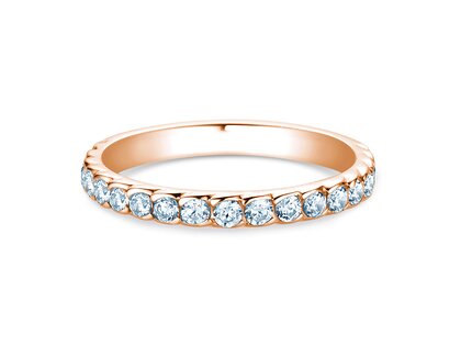 Verlobungsring Wave in 14K Roségold mit Diamanten 0,57ct G/SI