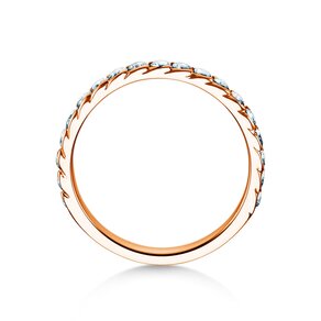 Verlobungsring Wave in 14K Roségold mit Diamanten 0,57ct G/SI