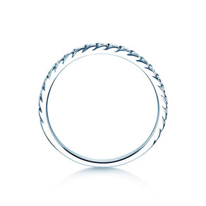 Verlobungsring Wave in 14K Weißgold mit Diamanten 0,33ct G/SI