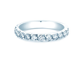 Verlobungsring Wave in 14K Weißgold mit Diamanten 1,30ct G/SI