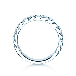 Verlobungsring Wave in 14K Weißgold mit Diamanten 1,30ct G/SI