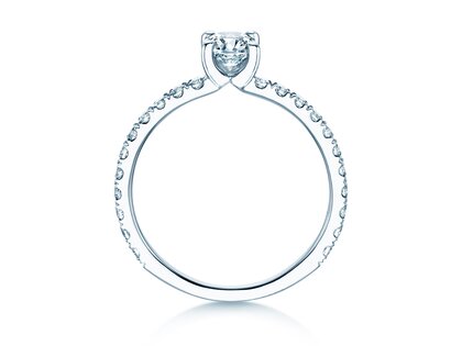 Verlobungsring Classic 4 Cushion Pavé
