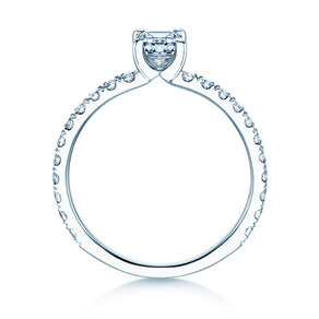Verlobungsring Classic 4 Emerald Pavé