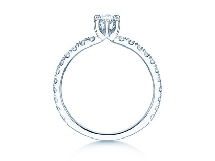 Verlobungsring Classic 4 Marquise Pavé