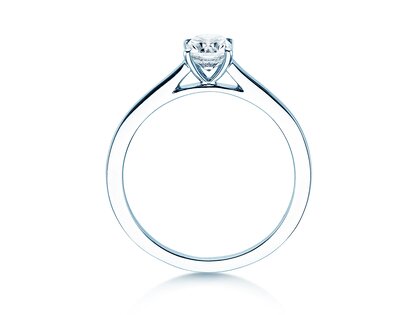 Verlobungsring Cushion in 14K Weißgold mit Diamant 0,30ct G/SI