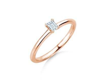 Verlobungsring Emerald Clean in Roségold