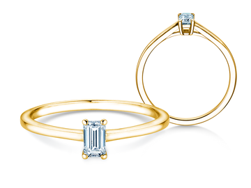 Verlobungsring Emerald Cross Labordiamant