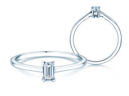 Verlobungsring Emerald Cross Labordiamant