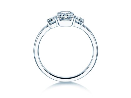 Verlobungsring Emerald Eden in 9K Weißgold mit Labordiamanten 0,46ct E/VS